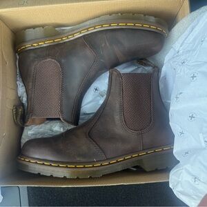 Dr. Martens Dark Brown Leather Chelsea Boots